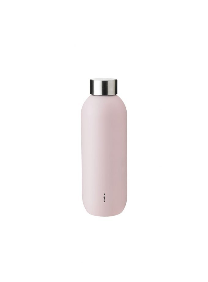 Stelton - Keep Cool Steel Drinking Bottle 0.6L Soft Rose
