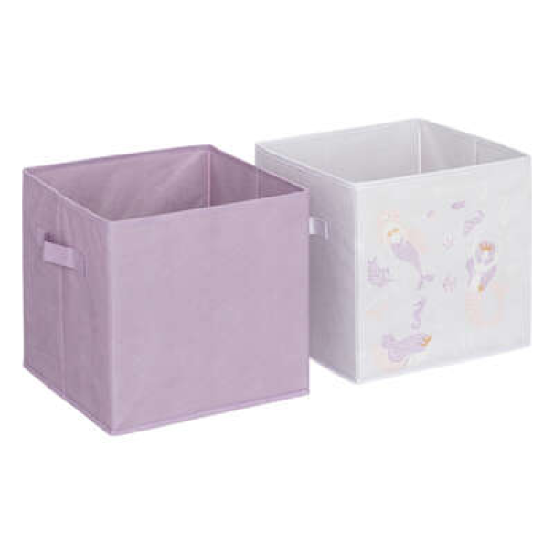 TKS - Woven Storage Boxes Mermaid for Kids x2