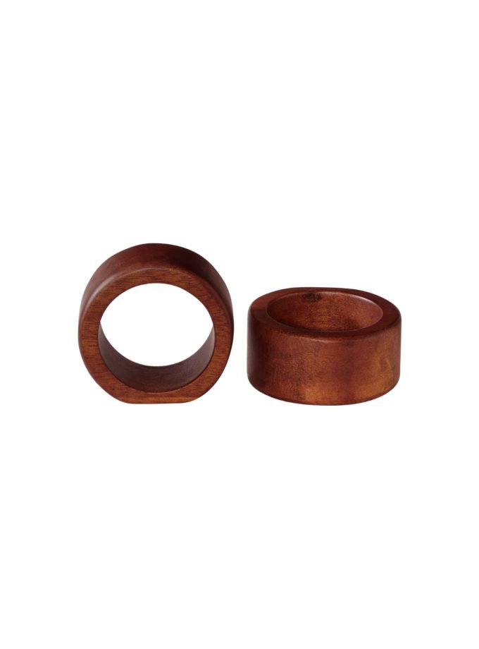 ASA - Set of 2 Round Plain Napkin Rings