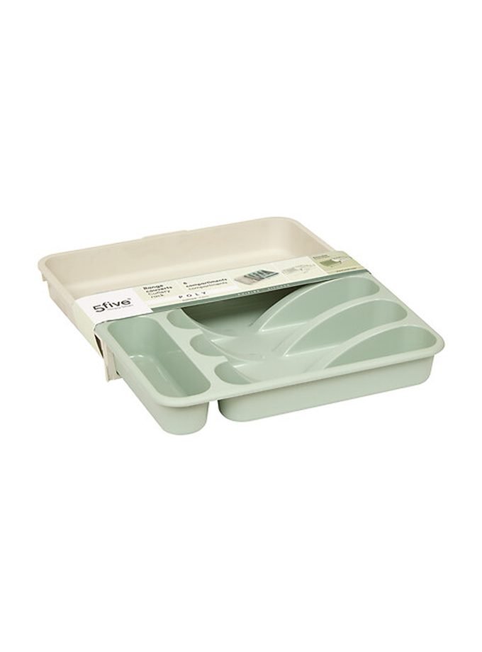 TKS - Expandable Cutlery Tray Poly 6 Compartments